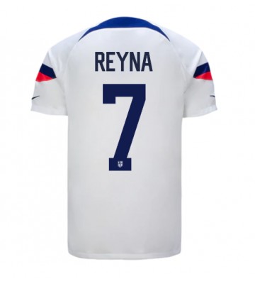 Maillot de foot États-Unis Giovanni Reyna #7 Domicile Monde 2022 Manches Courte